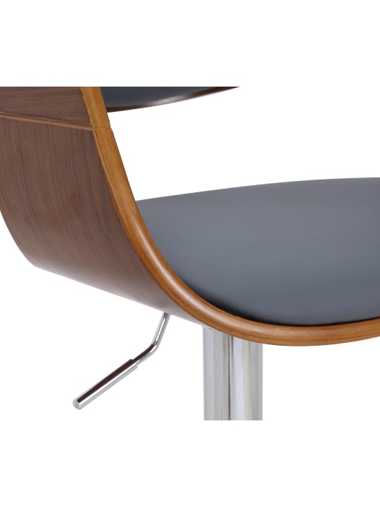 2 baarijakkaran sarja Kingston C keinonahkaa, pähkinä/harmaa