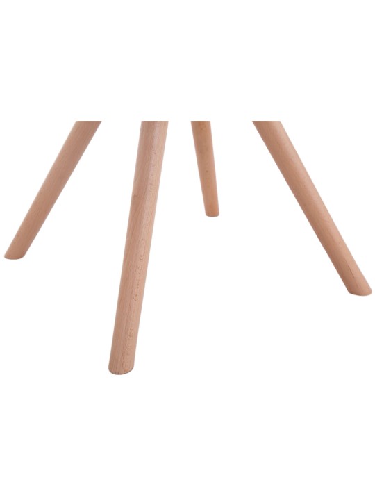 4 tuolin setti Toulouse Fabric Natura Round, tummanharmaa