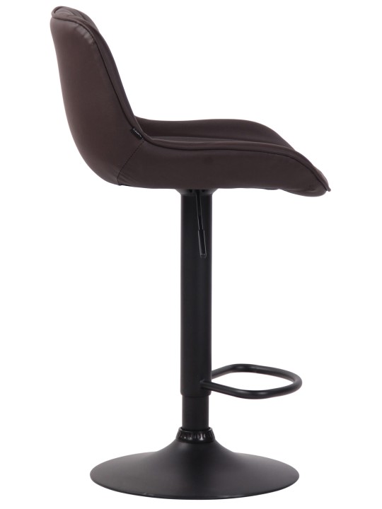 2 baarituolia Lentini keinonahkaa, ruskea