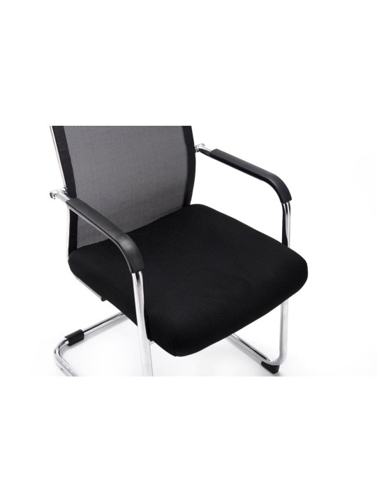 2 vierailijatuolin setti Brenda, musta