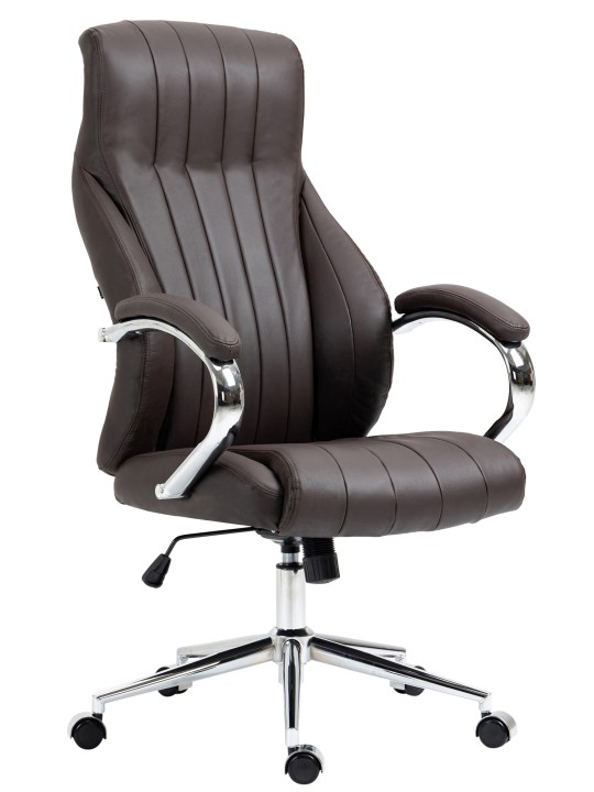 Wigan aitoa nahkaa työtuoli, ruskea