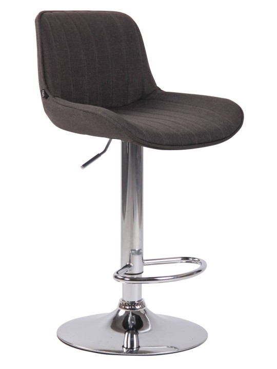 2 baarituolisarja Lentini kangas kromi, tummanharmaa