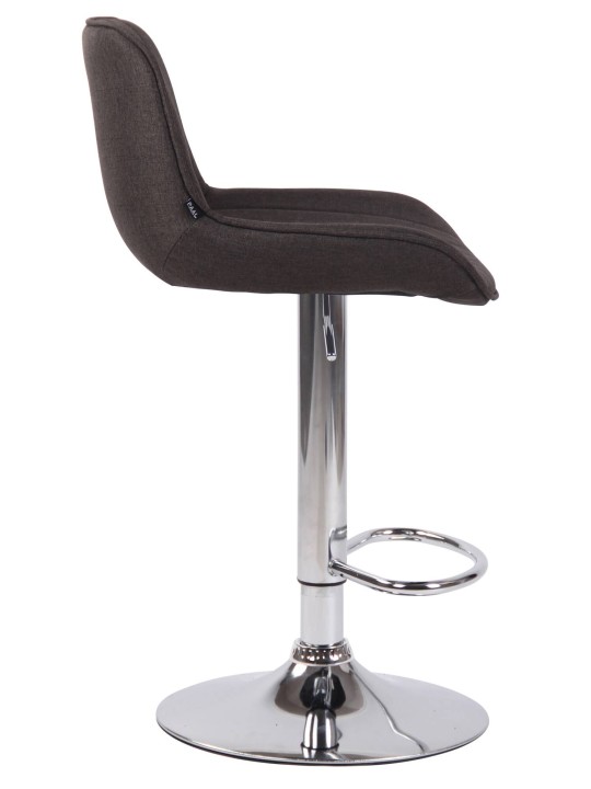 2 baarituolisarja Lentini kangas kromi, tummanharmaa