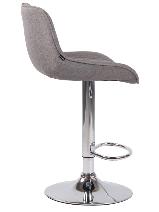 2 baarituolisarja Lentini kangas kromi, harmaa