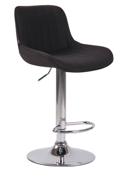 2 baarituolisarja Lentini kangas kromi, musta