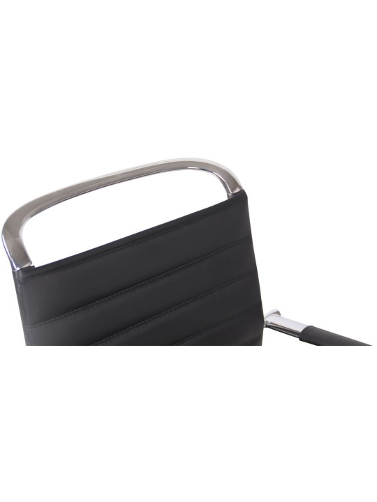 2 vierailijatuolin setti Balve keinonahkaa, musta