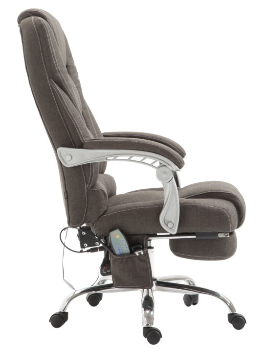 Pacific-kankainen työtuoli hierontatoiminnolla, tummanharmaa