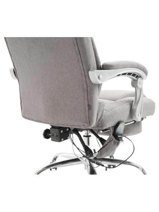 Pacific-kankainen työtuoli hierontatoiminnolla, harmaa