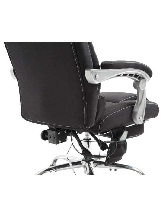 Pacific-kankainen työtuoli hierontatoiminnolla, musta