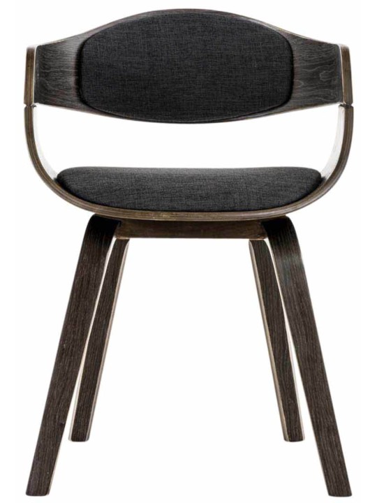 2 tuolin setti Kingston kangas, harmaa/tummanharmaa