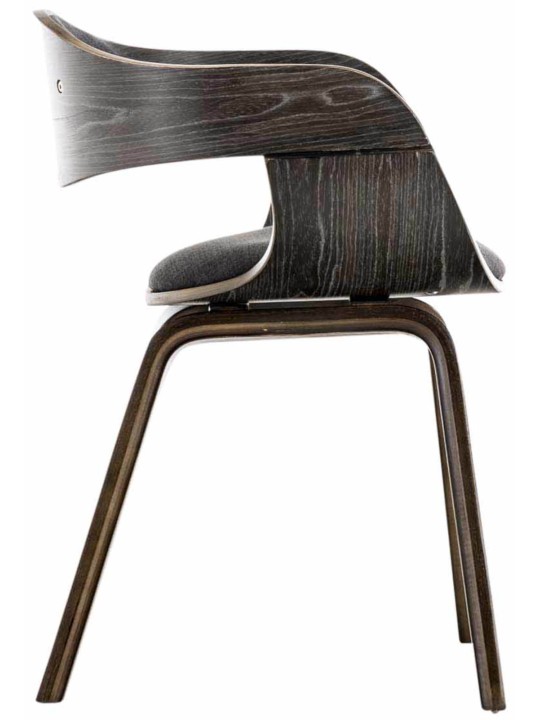 2 tuolin setti Kingston kangas, harmaa/tummanharmaa