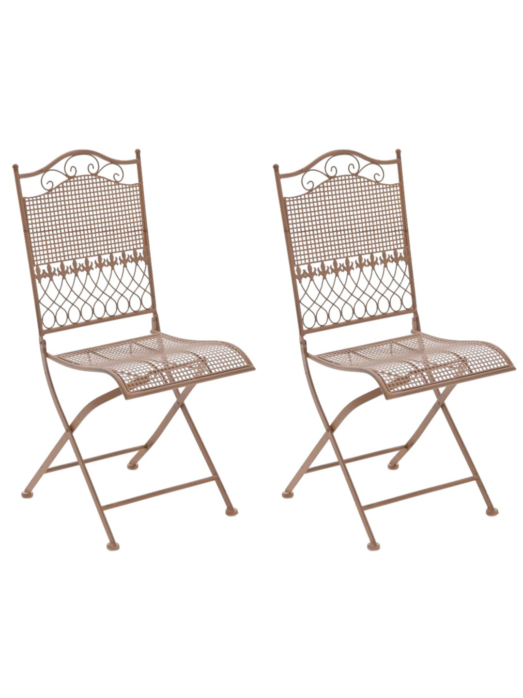 2 puutarhatuolin sarja Kiran, antiikkiruskea