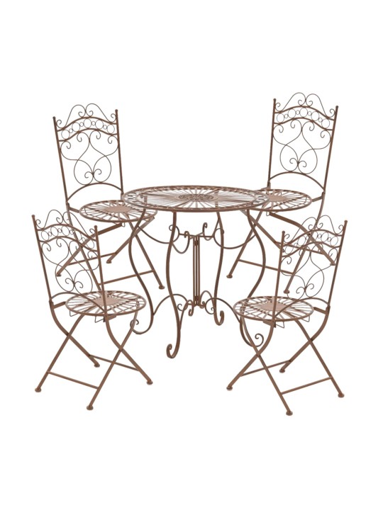 2 puutarhatuolin sarja Kiran, antiikkiruskea