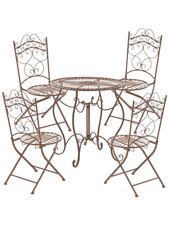 2 tuolin setti Indra, antiikkiruskea