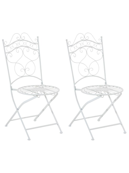 2 tuolin setti Indra, valkoinen