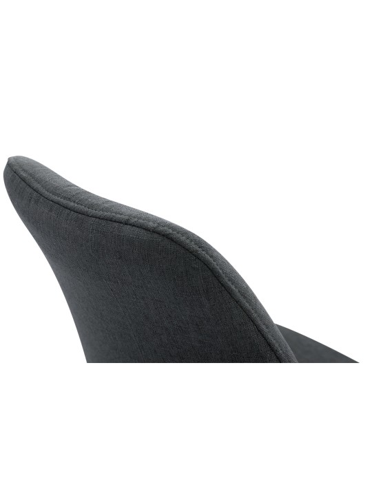 4 vierailijatuolin setti Toulouse kangas Square Natura, tummanharmaa