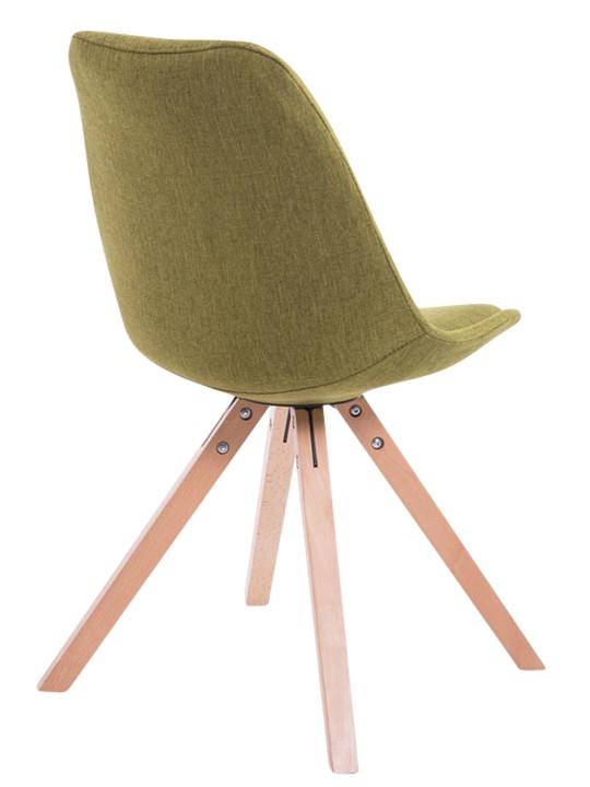 4 vierailijatuolin setti Toulouse kangas Square Natura, vihreä