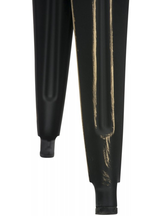 4 jakkaran setti Armin, musta-kulta