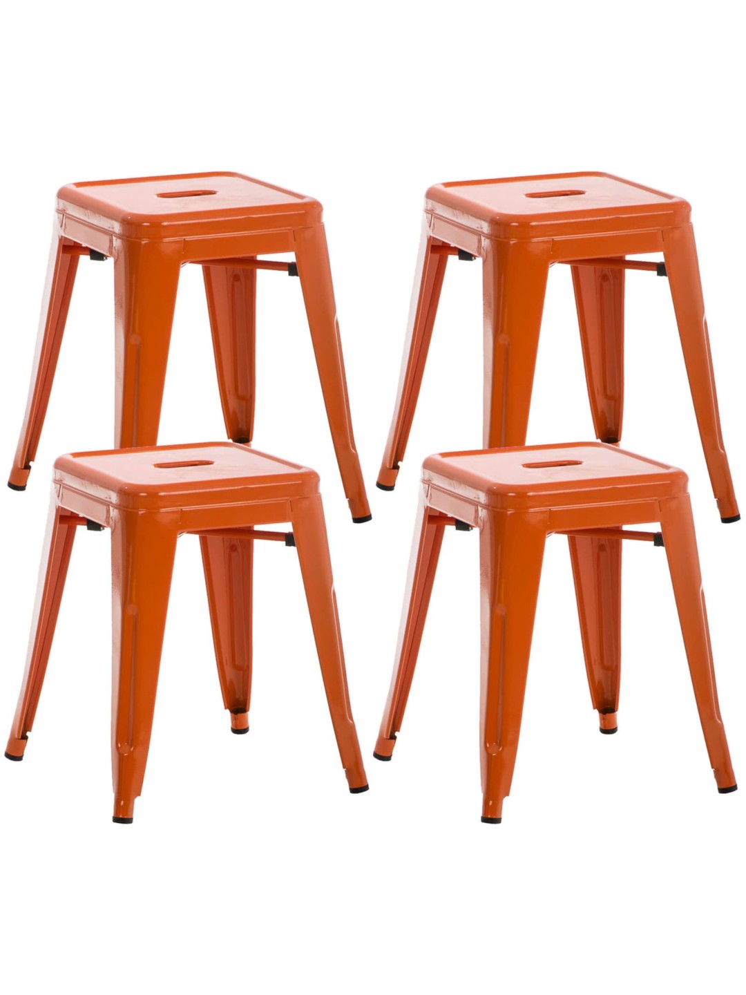 4 jakkaran setti Armin, oranssi