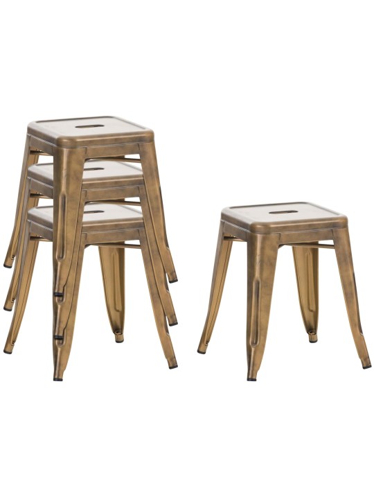 4 jakkaran setti Armin, kulta