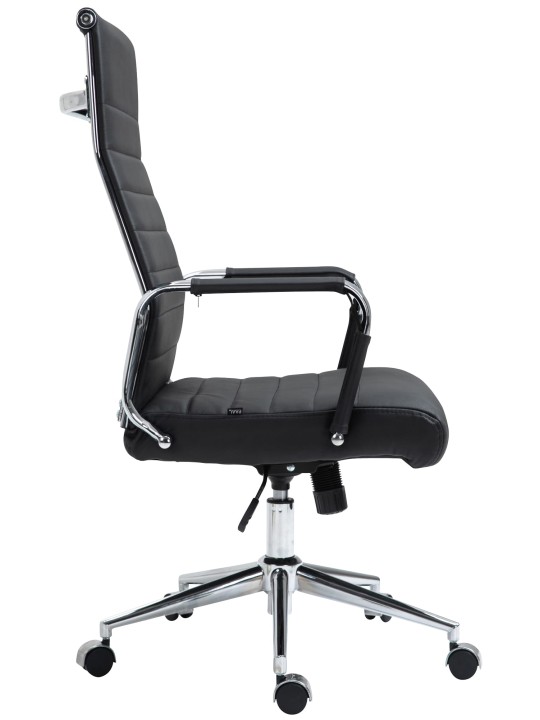 Työtuoli Columbus aitoa nahkaa, musta