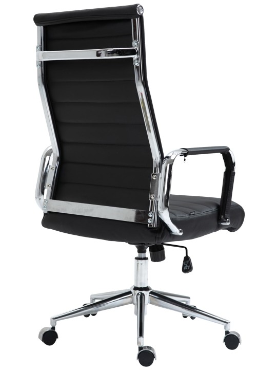 Työtuoli Columbus aitoa nahkaa, musta