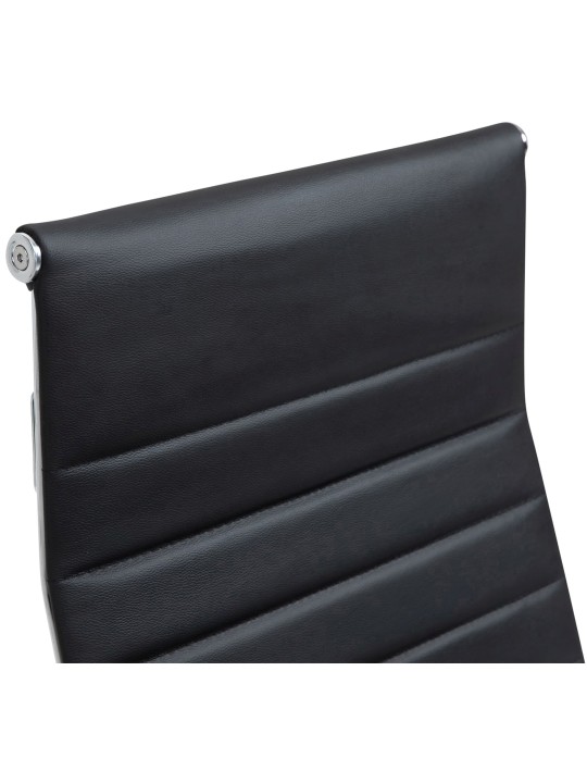 Työtuoli Columbus aitoa nahkaa, musta