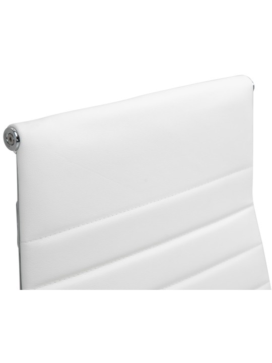 Työtuoli Columbus aitoa nahkaa, valkoinen Työtuoli Columbus aitoa nahkaa, valkoinen