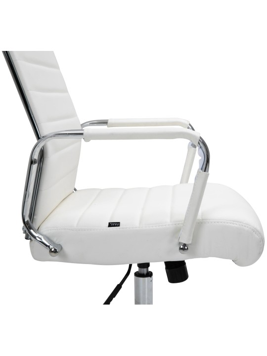 Työtuoli Columbus aitoa nahkaa, valkoinen Työtuoli Columbus aitoa nahkaa, valkoinen