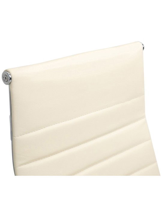 Työtuoli Columbus aitoa nahkaa, kermanvärinen