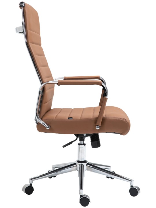 Työtuoli Columbus aitoa nahkaa, vaaleanruskea