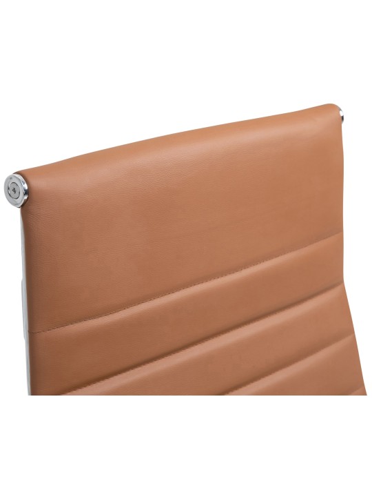 Työtuoli Columbus aitoa nahkaa, vaaleanruskea