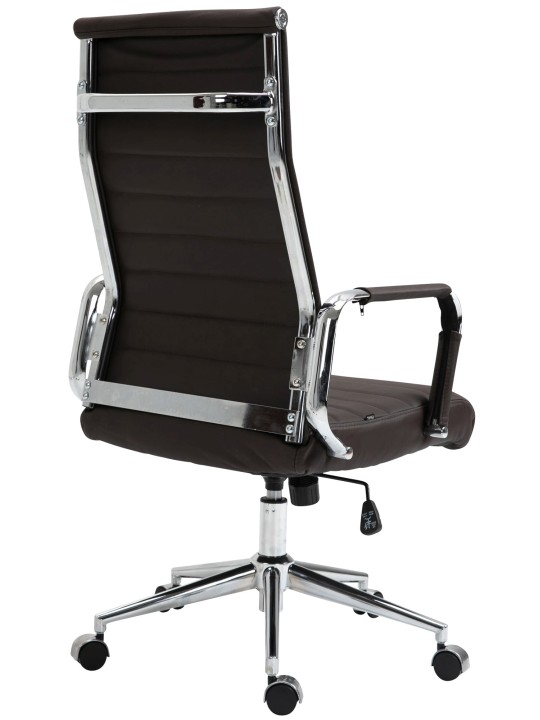 Työtuoli Columbus aitoa nahkaa, ruskea