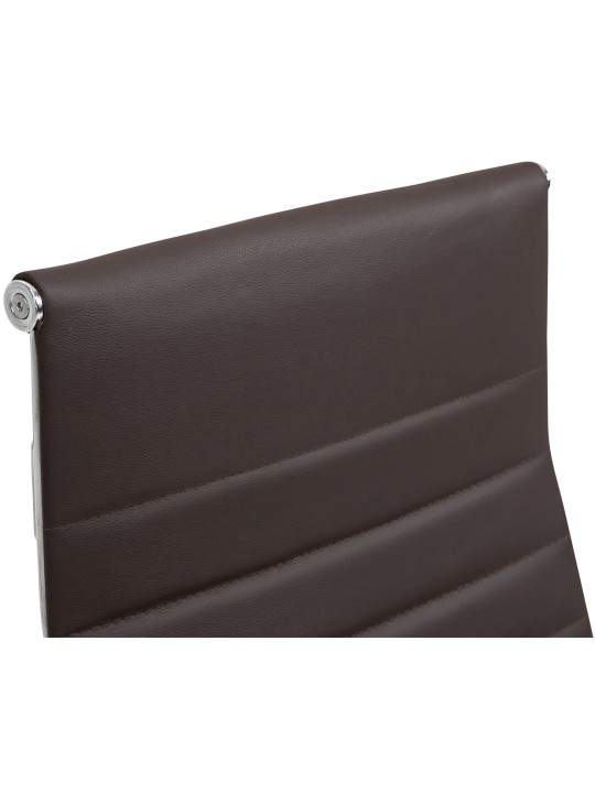 Työtuoli Columbus aitoa nahkaa, ruskea