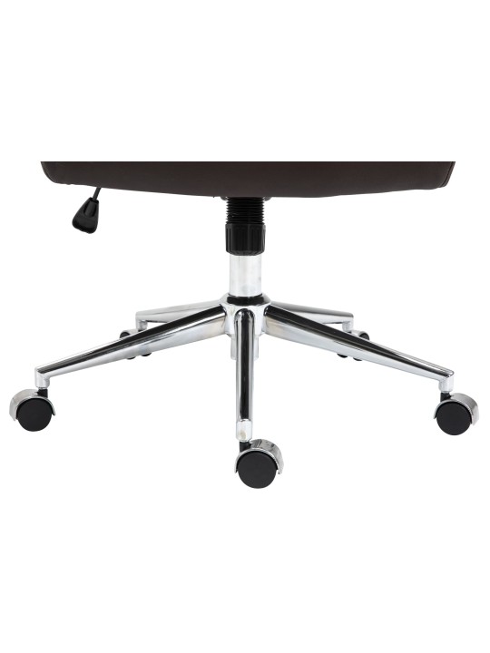 Työtuoli Columbus aitoa nahkaa, ruskea