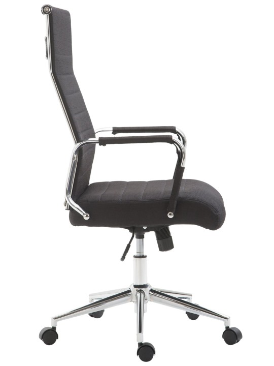 Työtuoli Columbus kangasta, musta