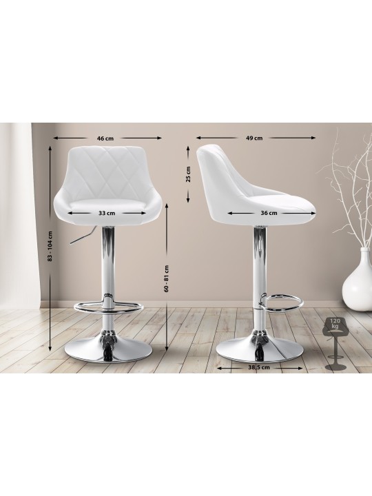 Baarijakkara Lazio tekonahka kromi, valkoinen