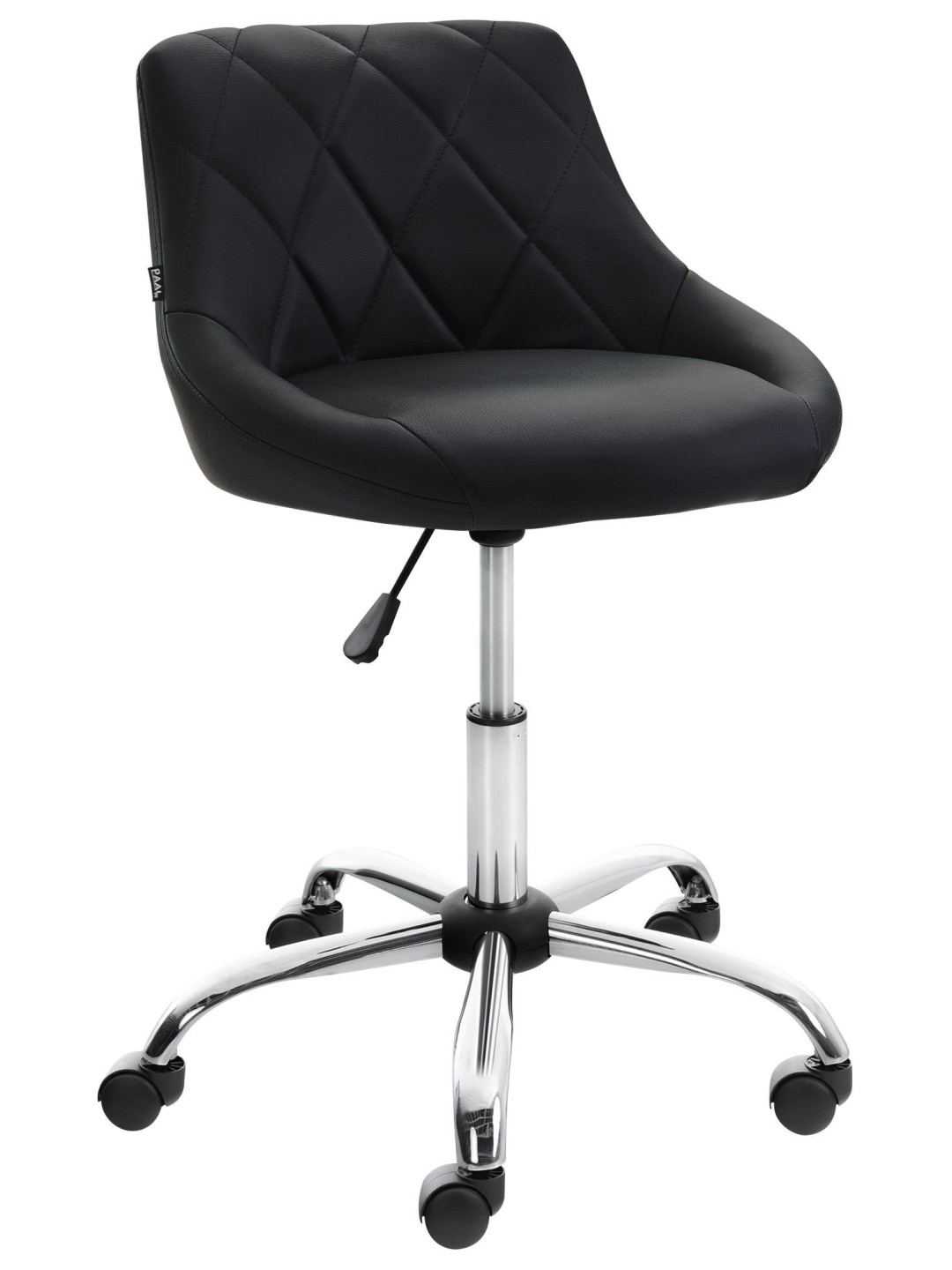 Työjakkara Lazio keinonahkaa, musta