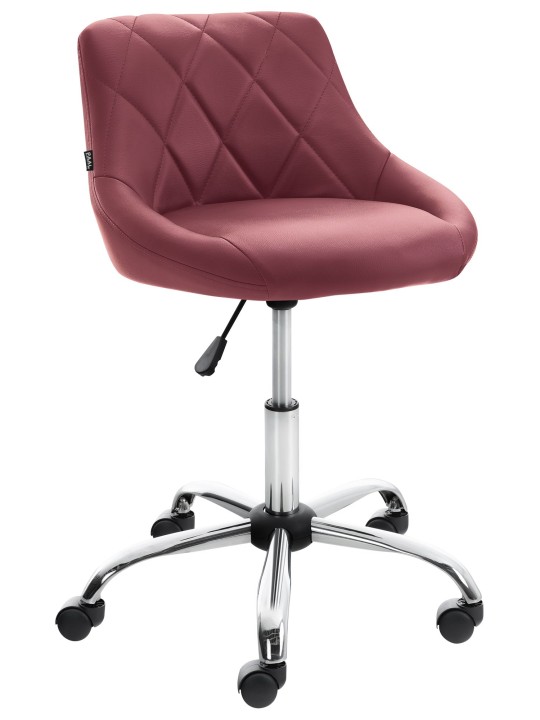 Työjakkara Lazio keinonahkaa, viininpunainen