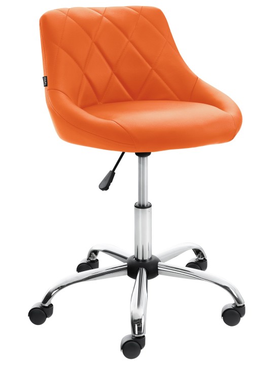 Työjakkara Lazio keinonahkaa, oranssi