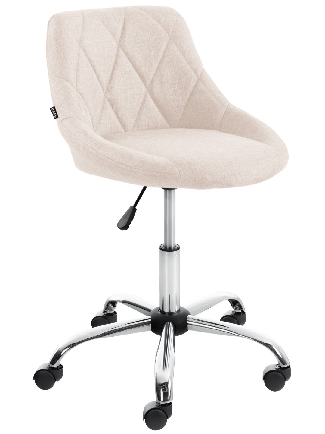 Työjakkara Lazio kangasta, kermanvärinen