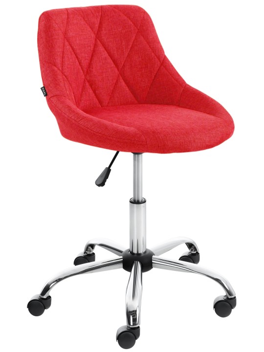 Työjakkara Lazio kangasta, punainen