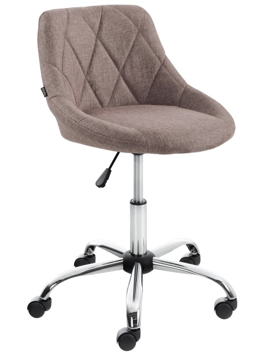 Työjakkara Lazio kangasta, taupe