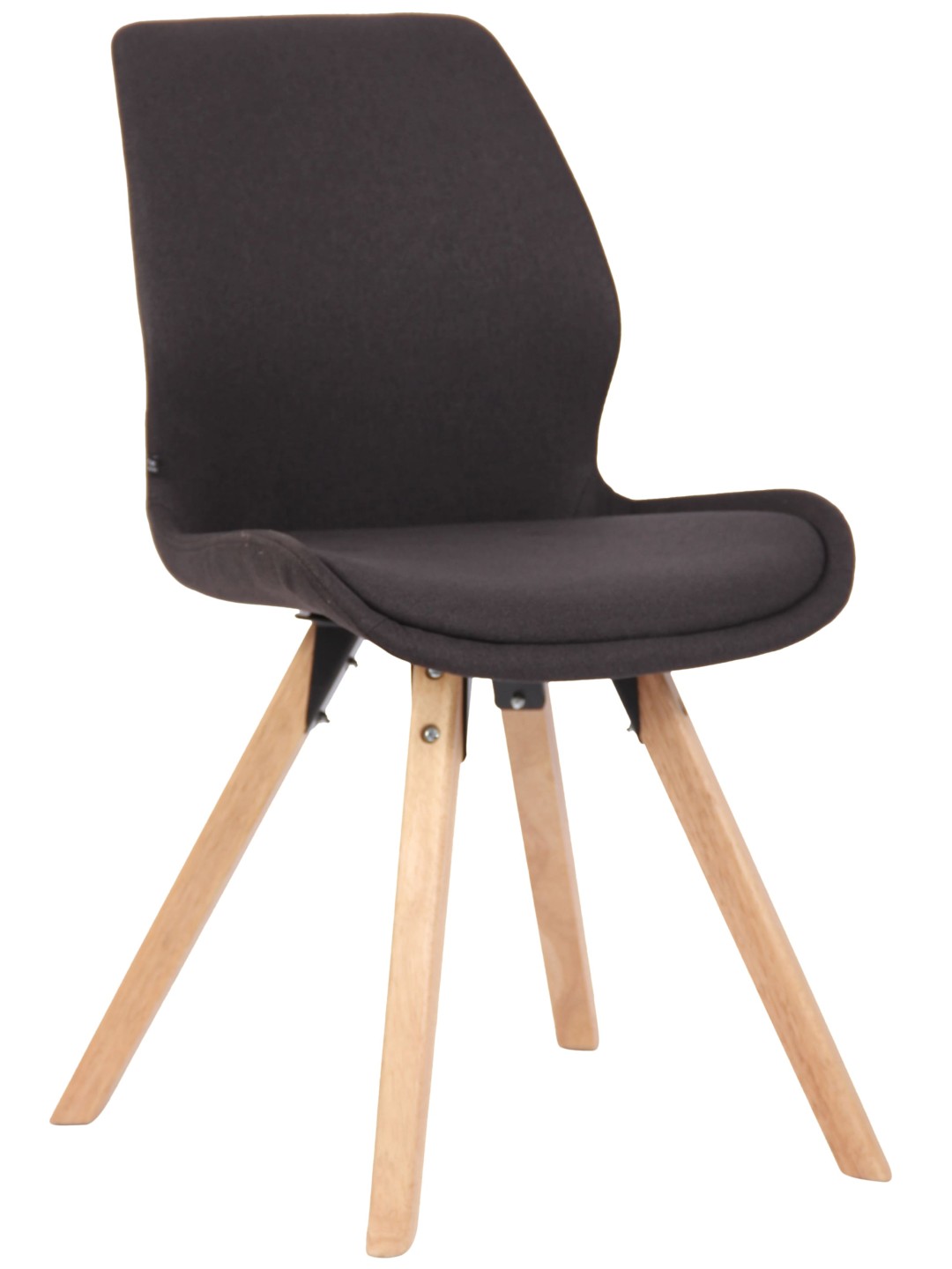 Tuoli Luna kangasta, musta