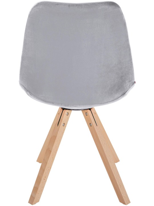 Tuoli Sofia Velvet Square, vaaleanharmaa