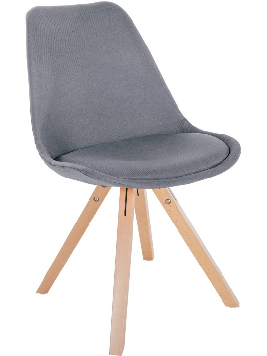 Tuoli Sofia kangas Square, vaaleanharmaa