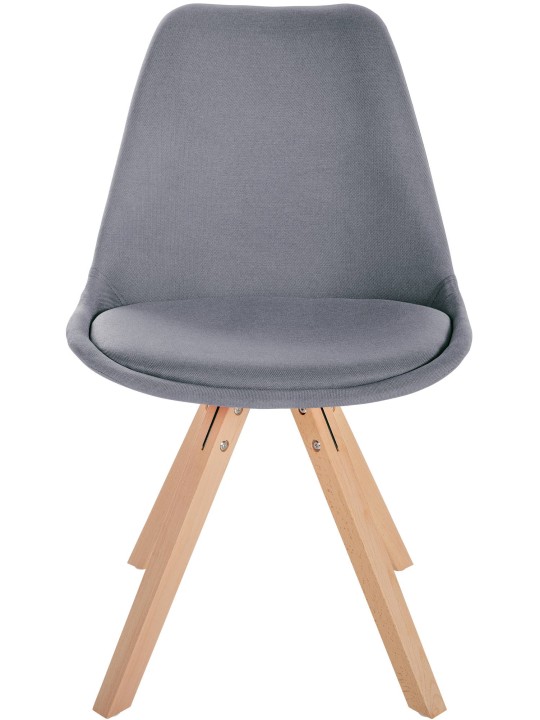 Tuoli Sofia kangas Square, vaaleanharmaa