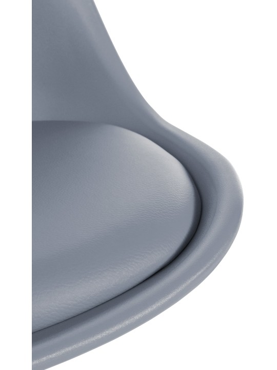 Tuoli Sofia muovinen pyöreä, harmaa