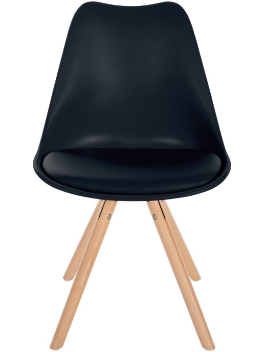 Tuoli Sofia muovinen pyöreä, musta