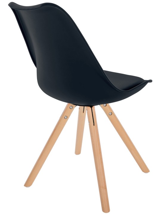 Tuoli Sofia muovinen pyöreä, musta